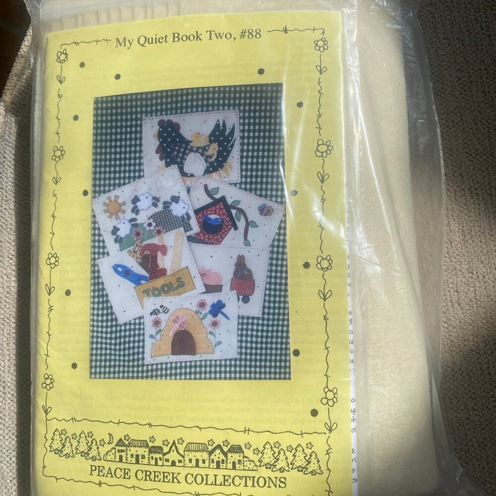 Soft baby book craft kit DIY Baby Gift Grandma Nana Aunt Project Vintage